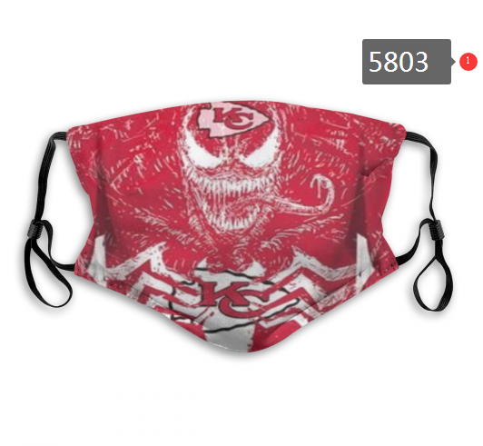2020 NFL Kansas City Chiefs #10 Dust mask with filter->nfl dust mask->Sports Accessory
